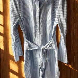 a new day Blue Striped Long Sleeve Dress